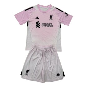 Camiseta de fútbol Liverpool Portero Niño 2025-26 Rosa